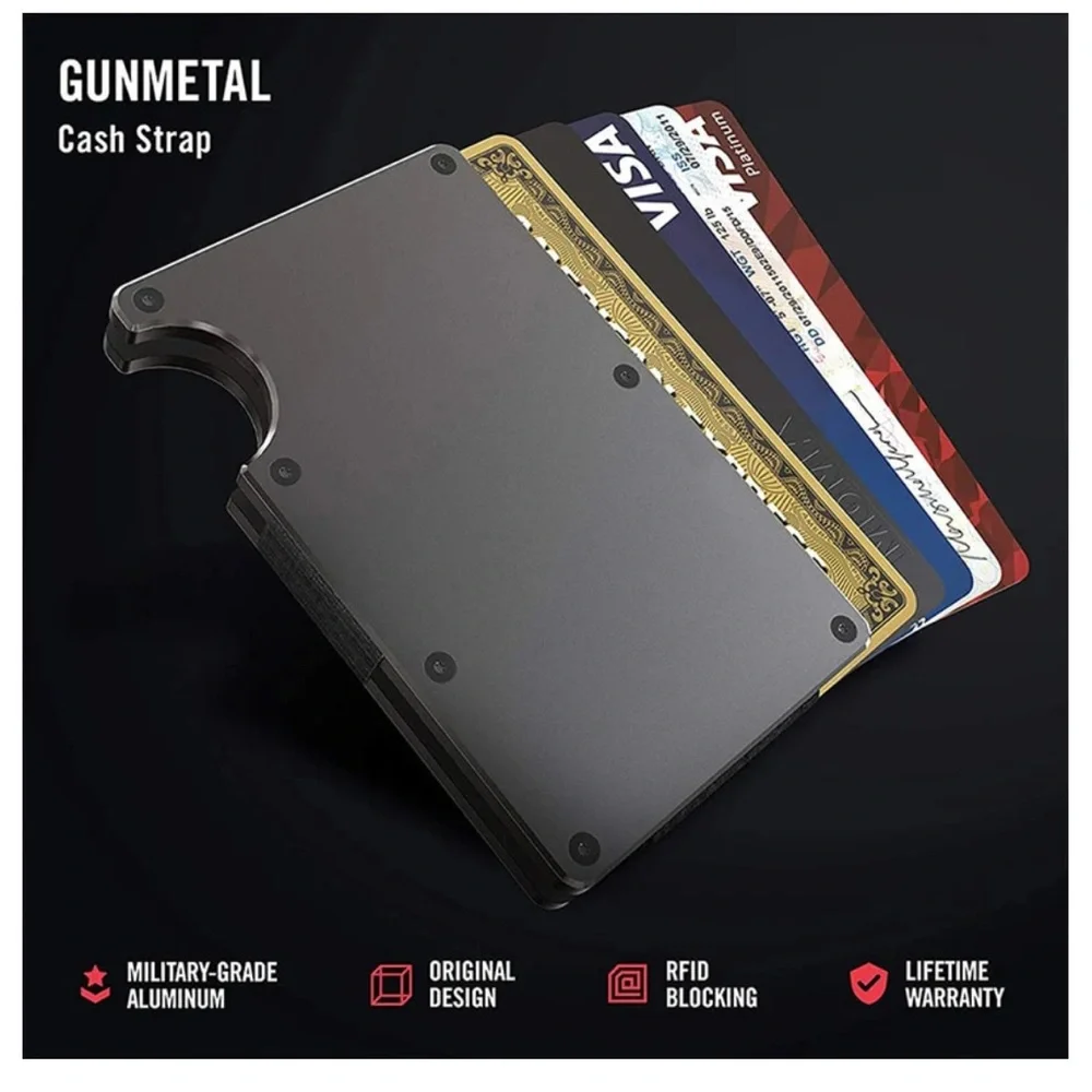 Wounded Warrior Metal Credit Card Holder Magsafe Wallet, RFID